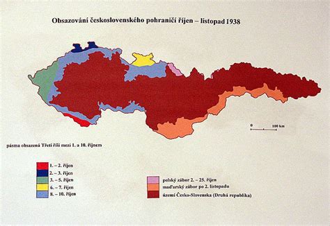 Informačná grafika: Mapa rozdelenia územia Československa po Mníchovskej dohode, Viedenskej arbitráži a Malej vojne, znázorňujúca územné straty Slovenska.