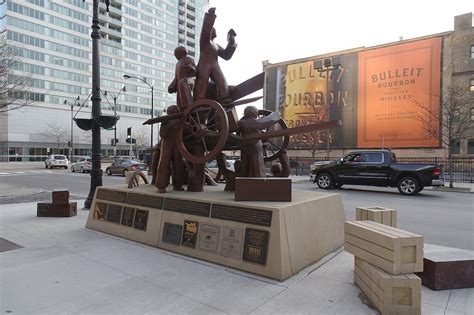 Ilustrácia udalostí na Haymarket Square