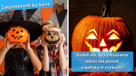 Detské kostýmy a vyrezávané tekvice počas Halloweenu