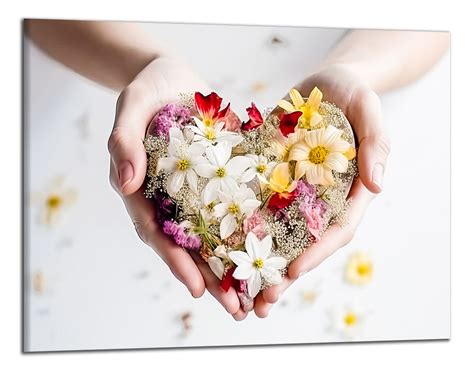 Srdce vytvorené z kvetov, symbolizujúce lásku a starostlivosť.