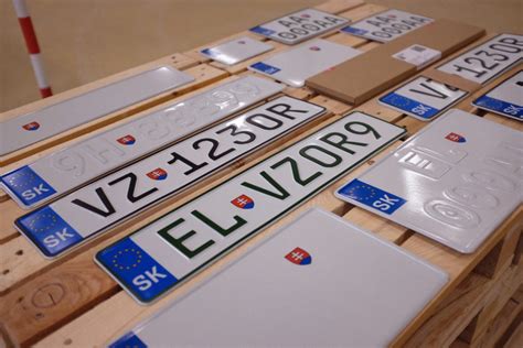 Vizualizácia nových slovenských evidenčných čísiel vozidiel