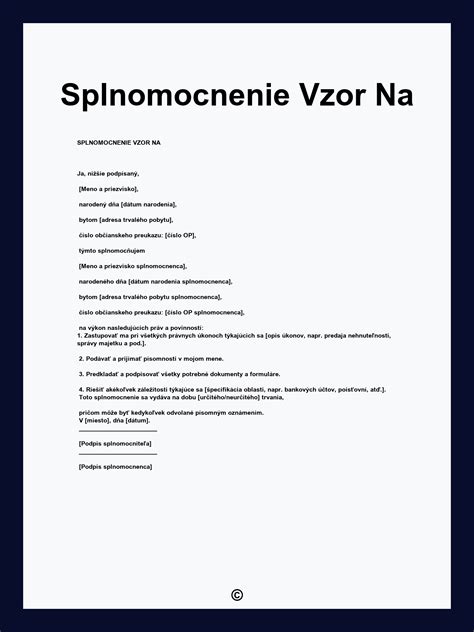 Schéma: Rozdiel medzi špecifickým splnomocnením na schôdzu a generálnou plnou mocou
