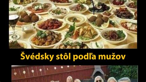 Bohatý švédsky stôl s vianočnými pokrmami
