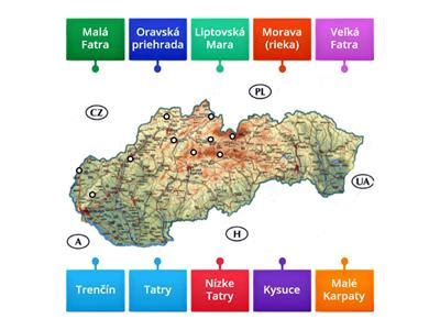 Mapa postihnutej oblasti Tatier s vyznačenými škodami po víchrici Alžbeta 2004