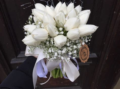 Svadobná kytica z tulipánov