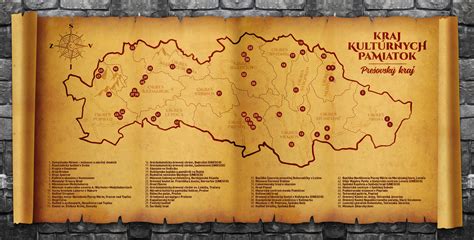 Mapa: Zobrazenie pamiatok a miest obsiahnutých v Rajeckolesnianskom betleheme