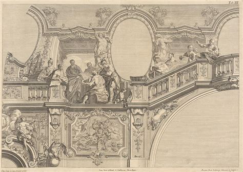 Interiér Prunksaal s freskou Daniela Grana a sochami