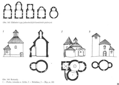 historická schéma gotického kostola s vyznačením fresiek a architektonických prvkov