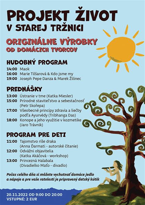 Infografika s časovým harmonogramom stánkov a predajcov v Starej tržnici