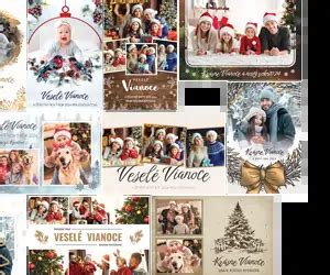 Ukážka online editora na tvorbu vianočných pohľadníc s vlastnou fotografiou