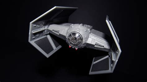 Model stíhačky TIE Fighter z papierových lucerničiek