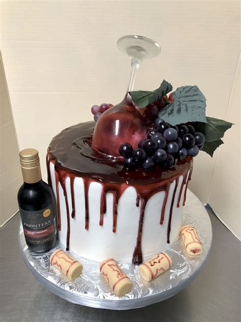 Photo of wedding cake or wine bottles