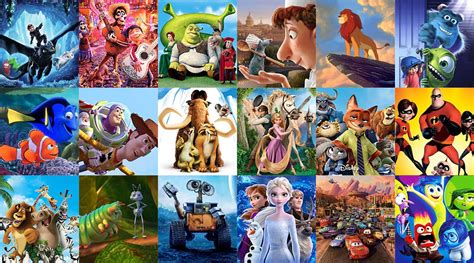 Koláž GIFov s pozdravmi z animovaných filmov (Asterix, Ariel, postavy zo Sezamovej ulice)