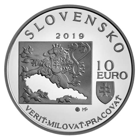 Vizualizácia striebornej zberateľskej euromince Milana Rastislava Štefánika