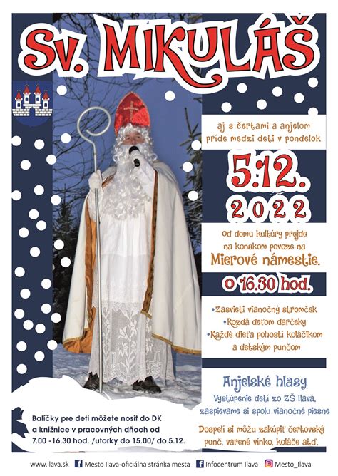 Tematická ilustrácia Mikuláša s anjelmi a čertami