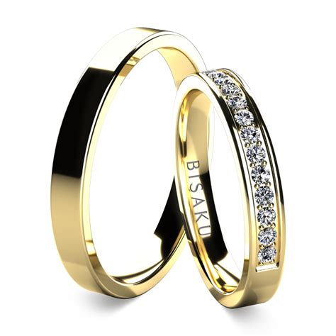 Tabuľka porovnávajúca vlastnosti rôznych materiálov na svadobné obrúčky (zlato, platina, striebro).