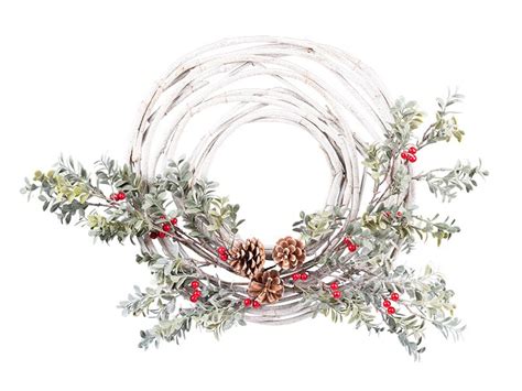 Ukážka jarného venca s vetvičkami vŕby a pastelovými doplnkami.