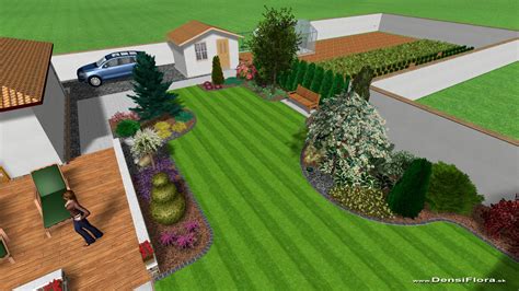 Vizualizácia 3D návrhu záhrady