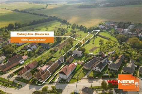mapa využitia pôdy v obci Krásna Ves s vyznačenými druhmi pozemkov