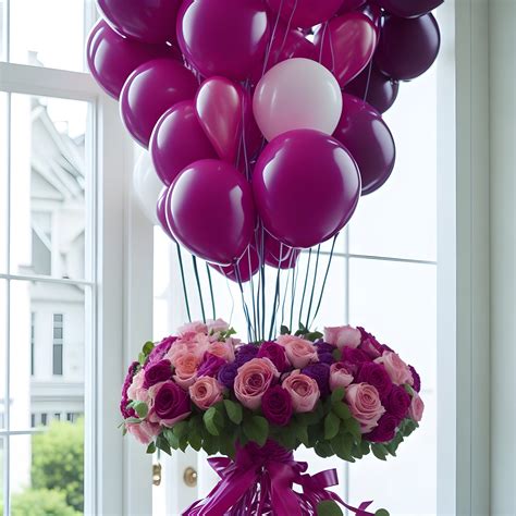 Ilustrácia, kvety, darčeky, oslava