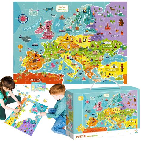 Sada Montessori puzzle Mapa Európy