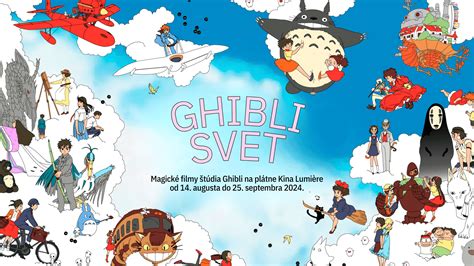 Koláž postáv z filmov Studio Ghibli