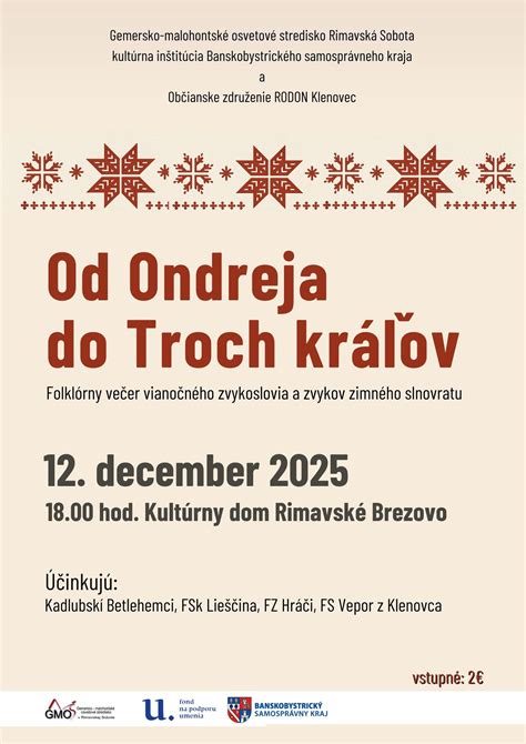 Informatívna infografika zobrazujúca kalendár fašiangového obdobia od Troch kráľov až po Popolcovú stredu