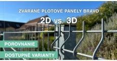 infografika porovnanie 2D a 3D ihličia