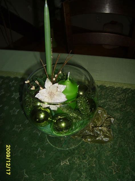 Vianočný aranžmán do skleneného pohára