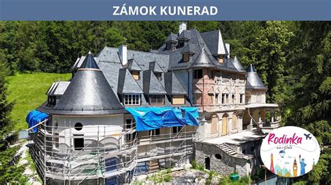 Zámok Kunerad po rekonštrukcii s okolitým parkom