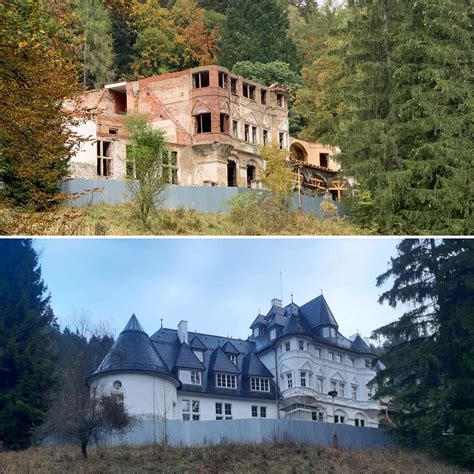 Historická fotografia Zámku Kunerad pred rekonštrukciou