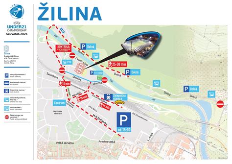 mapa Národného futbalového štadióna s vyznačením parkovania a vchodov