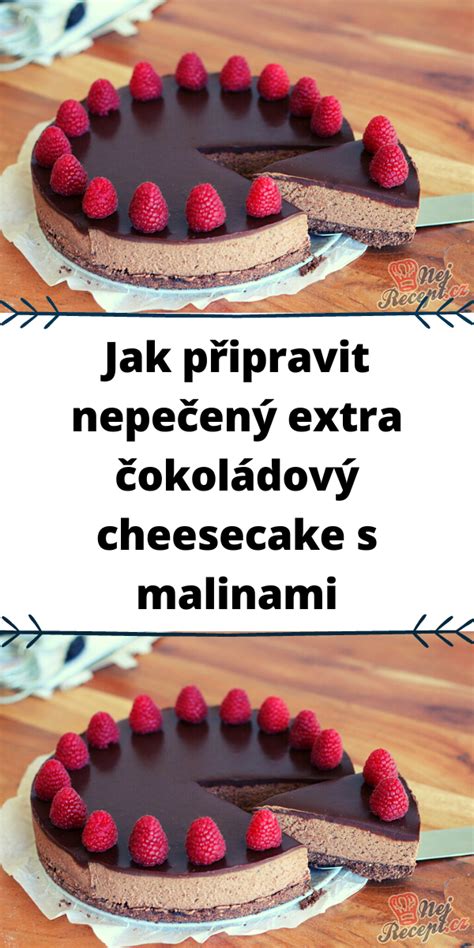 Mini nepečený čokoládový tart s malinami