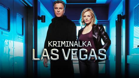 Tematické foto s logom seriálu C.S.I.: Kriminálka Las Vegas a postavami