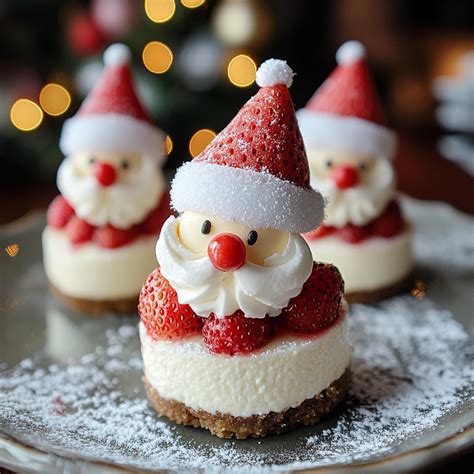 Tematická fotografia mini cheesecakes Santa Claus
