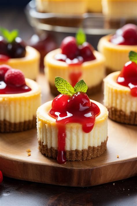 Mini cheesecakes s karamelovým toppingom