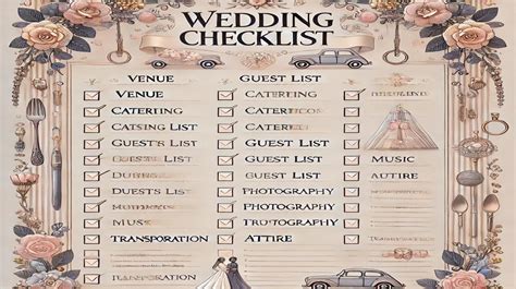 Grafika: kontrolný zoznam úloh pri plánovaní svadby