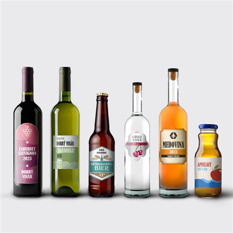 Inovatívne dizajny etikiet na víno, infografika