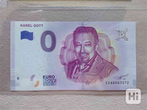 Foto: Eurobankovka s podobizňou Karla Gotta