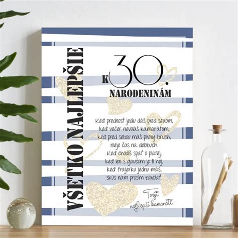 Infografika: Nápady na personalizované darčeky k 30. narodeninám