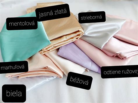 vzorkovník svadobného saténu v rôznych farbách a textúrach