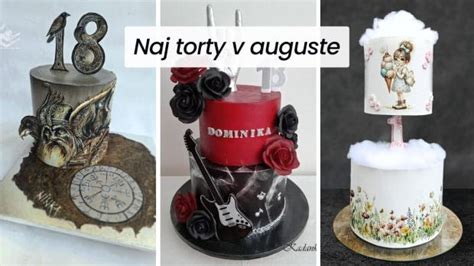 infografika s prehľadom rôznych štýlov narodeninových tort: detské, elegantné, tematické a poschodové