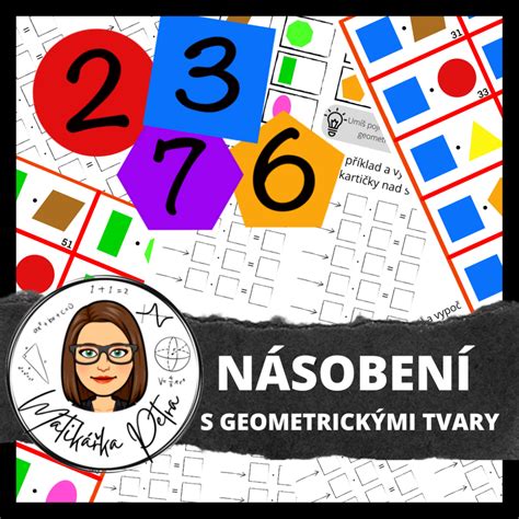 Ukážka vzdelávacej nástenky s geometrickými tvarmi a gramatickými pravidlami