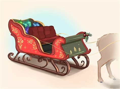 Ilustrácia Père Noël s darčekmi