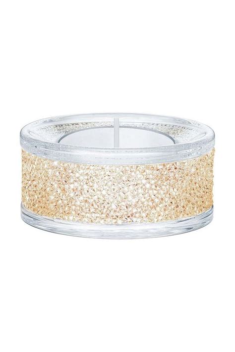 Strieborný svietnik s krištáľmi Swarovski ako darček