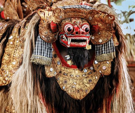 Maska Baronga, symbolu dobra a ochrany na Bali