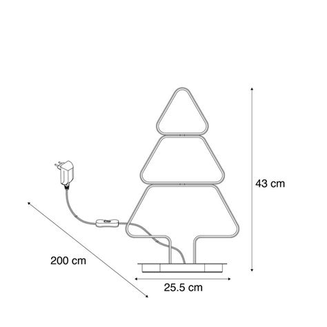 Schéma rozmerov a konštrukcie vianočného škriatka vrátane umiestnenia batériového boxu