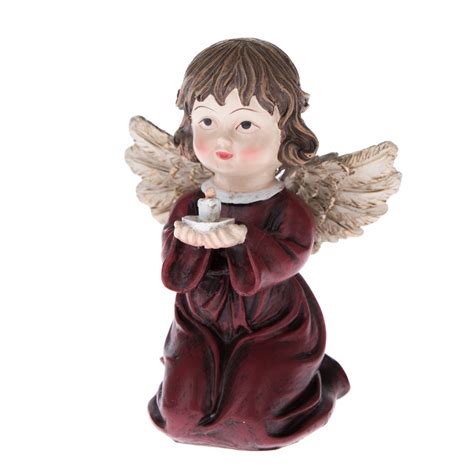 Detail ručne vyrobenej drevenej sošky anjela