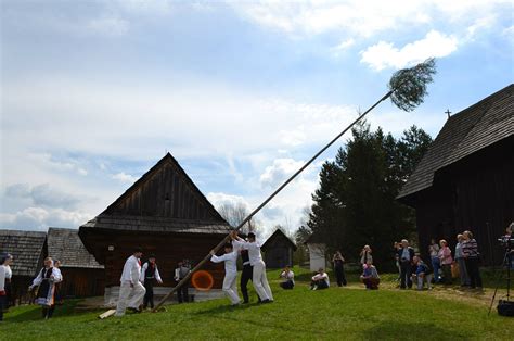 Ľudové tradície na Turíce (napr. stavanie májov)