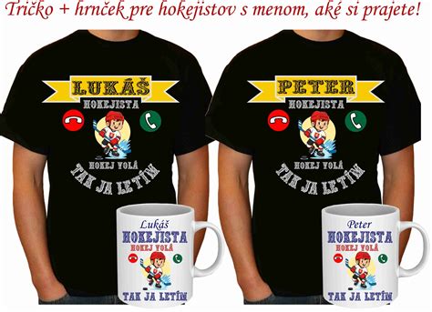 Príklady personalizovaných darčekov: hrnček, tričko, zástera
